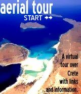 Enjoy a virtual tour over Crete with aerial photos and information